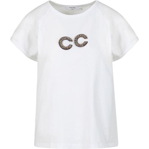 Toppar - Bead letter tee – white